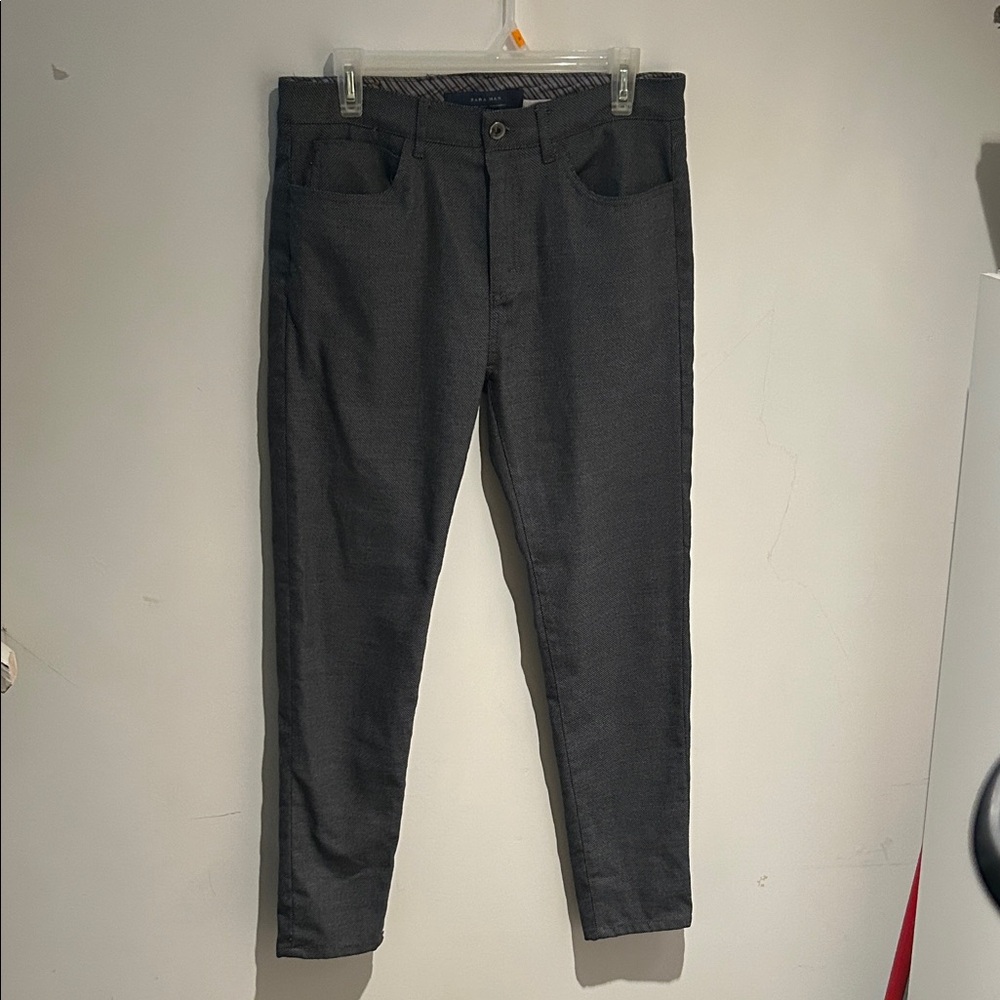 ⭐️ Zara man- Slim Straight Dark Gray Pants